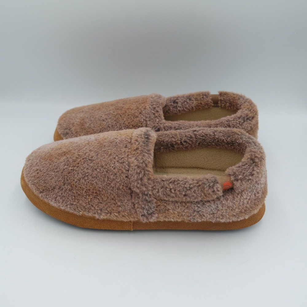 Acorn Womens Classic Moccasin Slippers Brown Cozy House Shoes Size 9.5-10.5